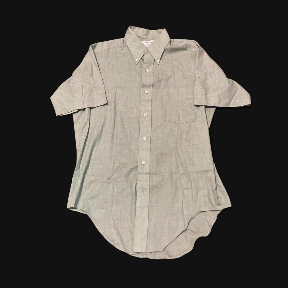 True Vintage‎ 60s Penneys Town Craft Penn Prest green button up rockabilly 15/21